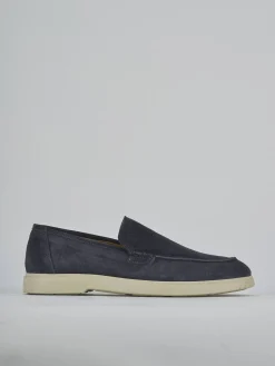 Mocassini camoscio blu