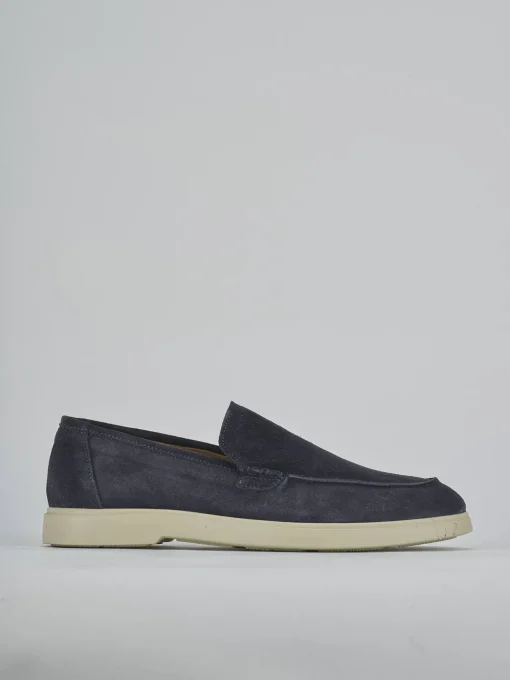Mocassini camoscio blu