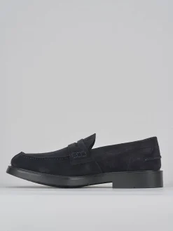 Mocassini camoscio blu