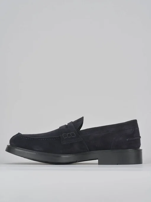 Mocassini camoscio blu