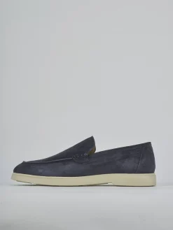 Mocassini camoscio blu