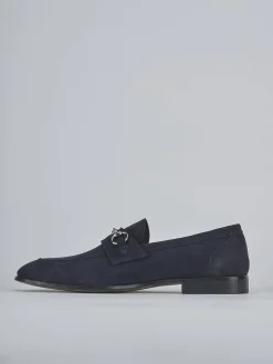 Mocassini camoscio blu