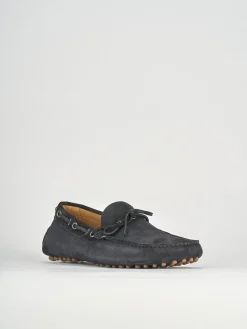 Mocassini camoscio blu