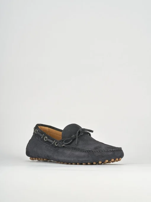 Mocassini camoscio blu