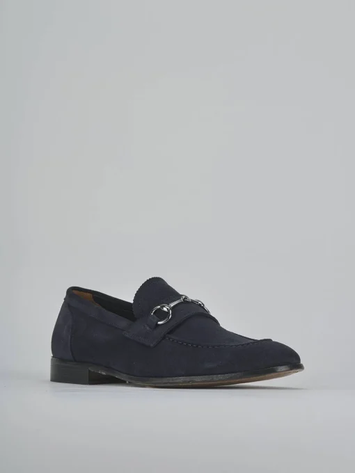 Mocassini camoscio blu
