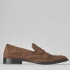 Mocassini camoscio marrone