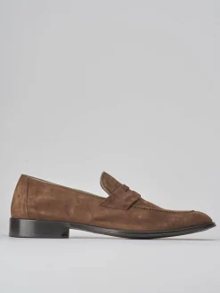 Mocassini camoscio marrone