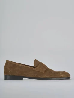 Mocassini camoscio marrone