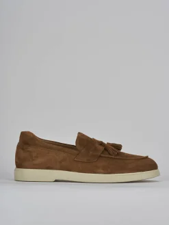 Mocassini camoscio marrone