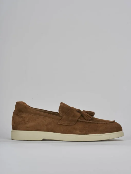Mocassini camoscio marrone