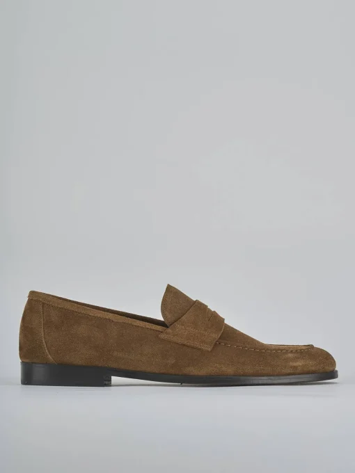 Mocassini camoscio marrone