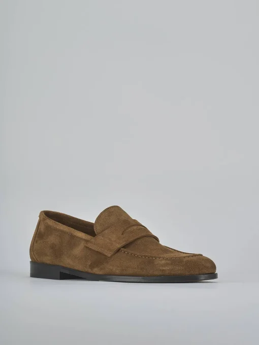 Mocassini camoscio marrone