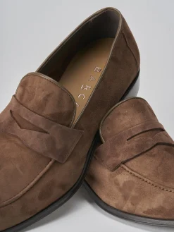 Mocassini camoscio marrone