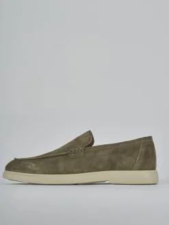 Mocassini camoscio verde