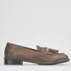 Mocassini tacco 2cm camoscio beige