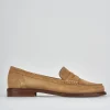 Mocassini tacco 2cm camoscio beige