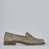 Mocassini tacco 1cm camoscio beige