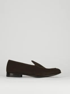 Mocassini tacco 2cm camoscio testa