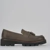 Mocassini tacco 3cm nabuk beige