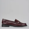 Mocassini tacco 2cm pelle bordo'