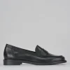 Mocassini tacco 2cm pelle nero