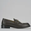 Mocassini tacco 2cm pelle testa