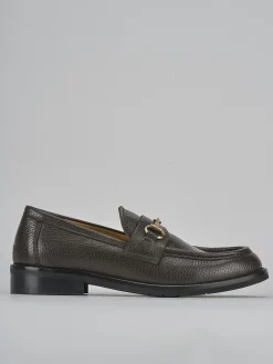 Mocassini tacco 2cm pelle testa