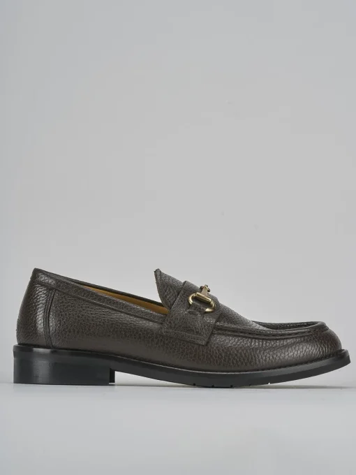 Mocassini tacco 2cm pelle testa