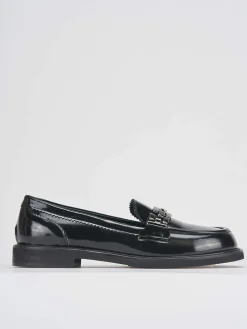 Mocassini tacco 2cm pelle nero