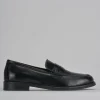 Mocassini tacco 2cm pelle nero