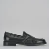Mocassini tacco 2cm pelle nero