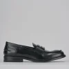 Mocassini tacco 1cm pelle nero