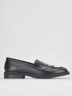 Mocassini tacco 1cm pelle nero