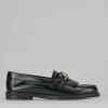 Mocassini tacco 1cm pelle nero