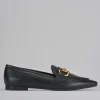 Mocassini tacco 1cm pelle nero