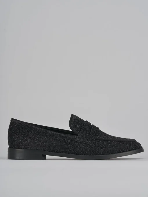 Mocassini tacco 2cm pelle nero
