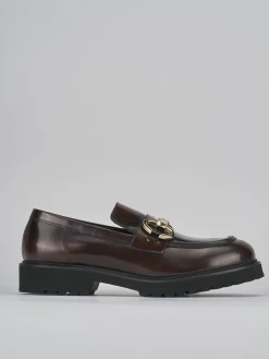 Mocassini tacco 2cm pelle testa