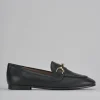 Mocassini tacco 1cm pelle nero