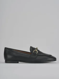 Mocassini tacco 1cm pelle nero