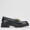 Mocassini tacco 2cm pelle nero