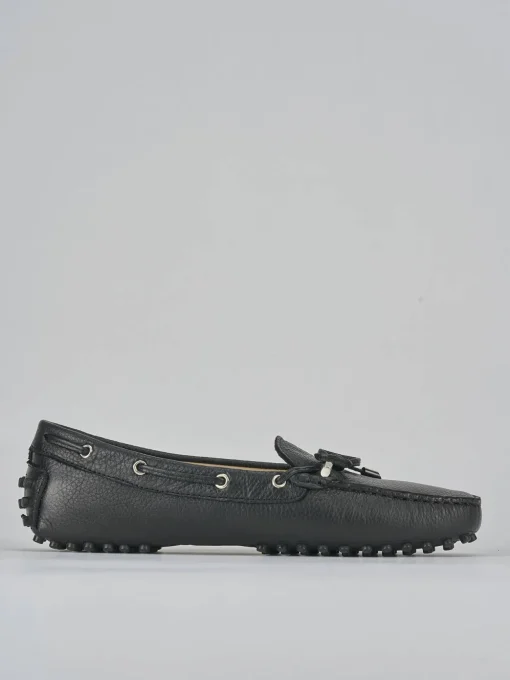 Mocassini tacco 1cm pelle nero