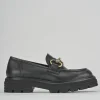 Mocassini tacco 2cm pelle nero