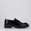 Mocassini tacco 2cm pelle nero