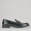Mocassini tacco 2cm pelle nero