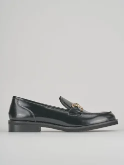 Mocassini tacco 2cm pelle nero