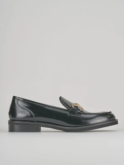 Mocassini tacco 2cm pelle nero