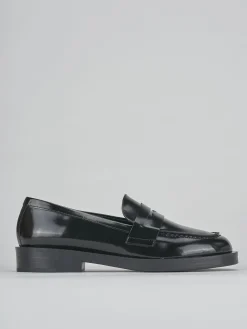 Mocassini tacco 1cm pelle nero