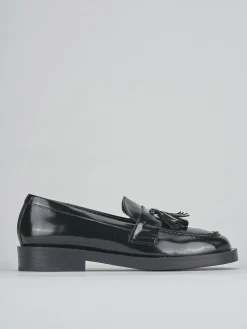 Mocassini tacco 2cm pelle nero