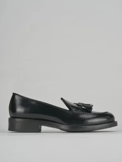 Mocassini tacco 2cm pelle nero
