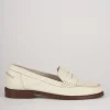 Mocassini tacco 1cm pelle beige